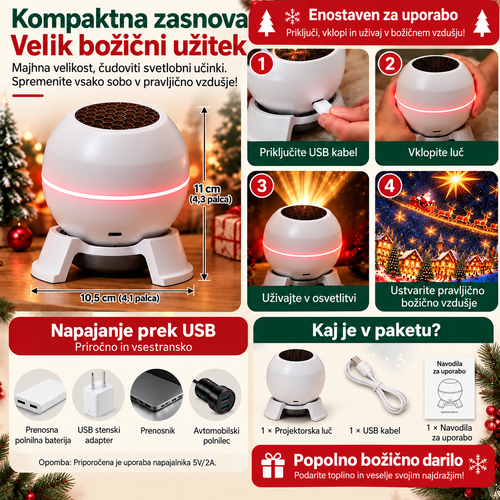 ⌛ Utolsó nap 49% megtakarításra – 🎅🎄 Karácsonyi varázsvetítő lámpa – Keltsd életre az ünnepi jeleneteket